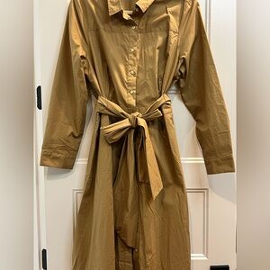 J. Crew Long Sleeve Tan Dress